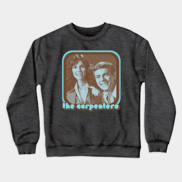 The Carpenters / Retro 70s Style Fan Design Crewneck Sweatshirt by DankFutura